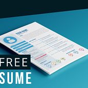 Free resume template. Un progetto di Br, ing, Br, identit, Design, Design editoriale e Graphic design di David Gómez Collí - 04.08.2015