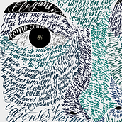 Retrato con letra ligada. Calligraph, Traditional illustration, T, and pograph project by Miguel Angel Contreras Cruz - 08.05.2015