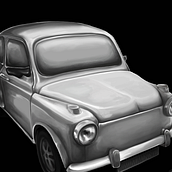 Old car. Un progetto di Illustrazione tradizionale e Pittura di Andrea Sacchi - 06.08.2015