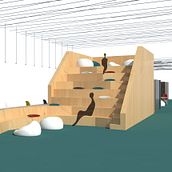 COWORKERS_ Espacios de trabajo en Hall de Universidad para uso gratuito de alumnos emprendedores. Projekt z dziedziny  Architektura, Architektura wnętrz, Design i Projektowanie wnętrz użytkownika Victoria López Martín - 09.08.2015