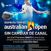 DIRECTV AUSTRALIAN OPEN. Design gráfico, e Publicidade projeto de Victor Gutierrez - 25.08.2015