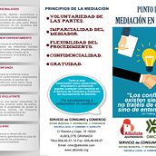 Tríptico La Mediación en Consumo Ein Projekt aus dem Bereich Grafikdesign von Beatriz Heras Cuesta - 28.02.2015
