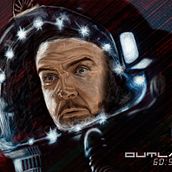 Cartel Atmósfera Cero (OUTLAND). Traditional illustration project by Carlos Vidal - 08.27.2015