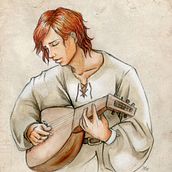 Personaje: Kvothe, El nombre del viento de Patrick Rothfuss _II. Un progetto di Belle arti, Design e Illustrazione tradizionale di Marta Montell - 30.08.2015