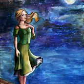 Personaje: Auri, El nombre del viento de Patrick Rothfuss. Un progetto di Belle arti, Design e Illustrazione tradizionale di Marta Montell - 30.08.2015