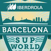 Iberdrola Barcelona SUP World Series. Un projet de Direction artistique, Design  , et Design graphique de Acorn - Diseño y Web - 03.09.2015