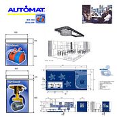 Diseño estand - Automat Industrial. Interior Architecture, Br, ing, Identit, Art Direction, Interior Design, Graphic Design, and Events project by Ferran Sayerza Mercader - 02.28.2005