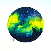 Acuarelas galácticas. Un proyecto de Ilustración tradicional de Patricia GG - 15.09.2015