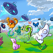 Canvaleon videojuego para Nintendo WII U . Animație, Programare, Direcția artistică, Design de caractere, Design interactiv, Ilustrație tradițională, IT și Design de jocuri de Javier Gilo Ruiz - 06.22.2015