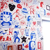 Mural en Anne Sophie. Fine Arts, and Graphic Design project by Pablo ientile - 09.21.2015
