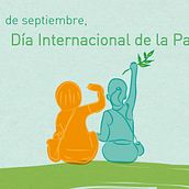 Una imagen para el día de la Paz. Un proyecto de Diseño gráfico e Ilustración tradicional de Carmela Sanchez Nadal - 22.09.2015