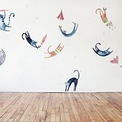 Wall Mural - Wall Ideas - Living Room Walls . Fine Arts, Traditional illustration, and Painting project by eva escoms estarlich - 09.23.2015