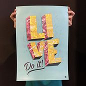 Poster Live. Artes plásticas, Design, Design gráfico, Ilustração tradicional, e Pintura projeto de Juanjo-se Peñalver - 29.09.2015