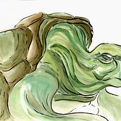 Fun with Watercolor - Green Guys.. Comic, and Traditional illustration project by Ramon Velasquez - 09.29.2015