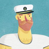 Sailor Jack. Character Design, and Traditional illustration project by Mario Fernández García-Pulgar - 09.30.2015