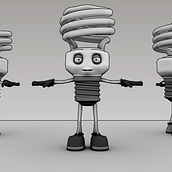 Little Illuminated Bulbs. 3D, Advertising, Animation, and Character Design project by Victorio Nombela Antolin - 10.04.2015