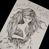 Mudando. Design, Graphic Design, Traditional illustration, and Painting project by karol herrero - 10.04.2015