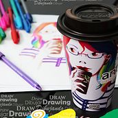 Vaso Andatti edición especial. Traditional illustration, and Advertising project by Karla Noriega - 10.06.2015