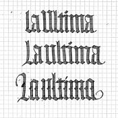 Mi Proyecto del curso Caligrafía con góticas potentes Ein Projekt aus dem Bereich T, pografie und Kalligrafie von Roger Bernat Escolà - 14.05.2024