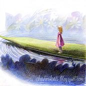 Pulgarcita_ilustración. Un projet de Conception de personnages, Conception éditoriale et Illustration traditionnelle de Cristina Moreda - 06.10.2015