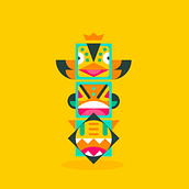 Tiki Ein Projekt aus dem Bereich Grafikdesign, Traditionelle Illustration und UX / UI von Eloy Aranda - 07.10.2015