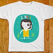 Ilustraciones para remeras de niños. Projekt z dziedziny Design, Projektowanie postaci, Trad, c i jna ilustracja użytkownika Marilina Ramirez - 11.10.2015