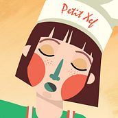 Poster for a healthy nutrition celebration in a school. Projekt z dziedziny Design, Trad, c i jna ilustracja użytkownika Ángela Tarrazó - 12.10.2015