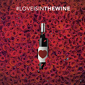 #LoveIsInTheWine. Art Direction, Graphic Design, Web Design, and Marketing project by David Arrieta - 02.13.2015