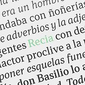 Recia. Un proyecto de Diseño gráfico y Tipografía de Carlos de Toro - 13.10.2015