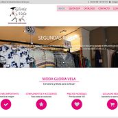 WEB Moda Gloria Vela. Web Design project by Moisés Escolà Martínez - 10.17.2014