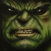 Lámina "Hulk". Fine Arts, Traditional illustration, and Painting project by A Tu Arte - 10.18.2015