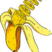 Banana. Un progetto di Illustrazione tradizionale di Yamina Pipolo - 18.10.2015