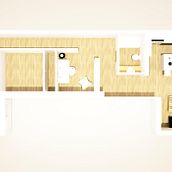 Vivienda Estudio. 3D, Architecture, Design & Interior Design project by Sara Ribera - 10.24.2015