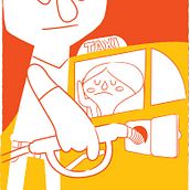 ilustraciones abc de la banca. Art Direction, Character Design, and Traditional illustration project by kapitan ketchup - 10.26.2015