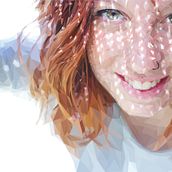 Girl Portrait. Design, and Traditional illustration project by Adriàn Zahino Luque - 07.01.2015