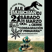 Evento: Ale Musicman DJ - Jurassic Park Session "Consagración de la primavera". Un projet de Design graphique de tintaludita_ - 20.03.2015