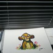 Simba Watercolor . Un proyecto de Bellas Artes de david martínez pérez - 03.11.2015
