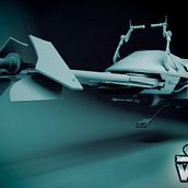 Speeder bike Star Wars. 3D project by Carlos Javier López Cifuentes - 11.03.2015