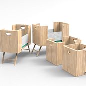 Cuna plegable, CribTrans.. 3D, Product Design, Graphic Design & Industrial Design project by María Alarcón - 11.04.2015