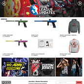 Maquetado de sitio web - Overdose Paintball Store. Design, and Web Design project by Agustín Mujica - 11.10.2015