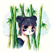 AnimalGirl. Ilustração tradicional projeto de Monica Esteo Ruiz - 19.11.2015