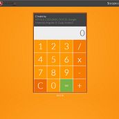 Calculadora realizada en AngularJS. Desenvolvimento Web, e Design projeto de Ramón Julía - 23.11.2015