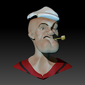 Mi Proyecto del curso Modelado de personajes en 3D. Un projet de 3D, Conception de personnages, Sculpture et Illustration traditionnelle de Sergio Moral Duque - 24.11.2015