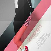Velcro Poster Spring Party. Br, ing, Identit, and Art Direction project by Eduardo Sáenz Carrer - 05.18.2014