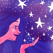 Proyecto: Frozen Twilight canción de God is an Astronaut. Ilustração tradicional projeto de Angela García - 01.12.2015
