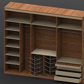 Armario y frentes. 3D, Interior Architecture, Design, Interior Design, Furniture Design, and Making project by Rodrigo Paredes Martín - Ambrosio - 12.03.2015