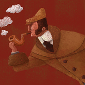 Sherlok. Traditional illustration project by Eduard Altarriba - 12.04.2015