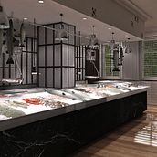 Renders Interiores Pescadería. Un proyecto de 3D, Arquitectura y Diseño de interiores de Quique Cestrilli - 05.12.2015