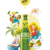 Proyecto final Keku (cerveza con limón). Traditional illustration project by María José Salva Rez - 12.12.2015