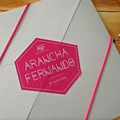 Invitación de Boda moderna y geométrica  Ein Projekt aus dem Bereich Grafikdesign von LocuraCreativa - 15.12.2015